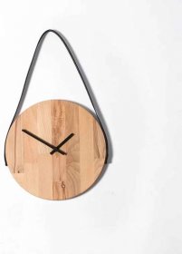Nástěnné hodiny Hang S, bukové dřevo