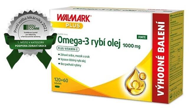 Walmark Omega-3 rybí olej 1000 mg 180 tobolek