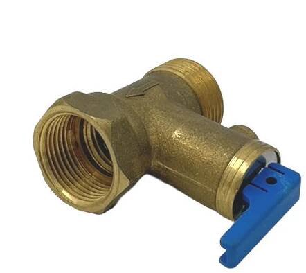 Pojistný ventil 3/4" 6,7 bar, s páčkou, vnitřní - vnější závit, 55mm délka