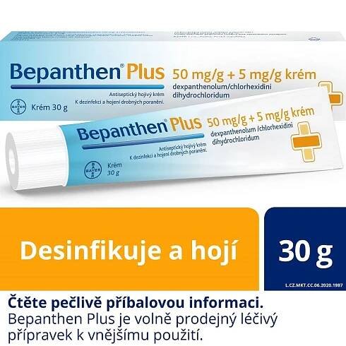 BEPANTHEN PLUS 50MG/G+5MG/G krém 30G