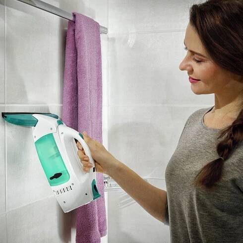 LEIFHEIT vysavač na okna + čistič na sklo 500ml včetně mopu na okna