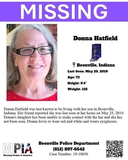 Donna Hatfield Missing Poster