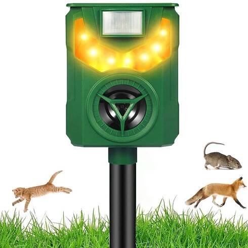 ODPUZOVAČ PTÁKŮ KOČEK ZVÍŘAT PSŮ DIVOKÝCH PRASAT SOLÁRNÍ na SENZOR POHYBU