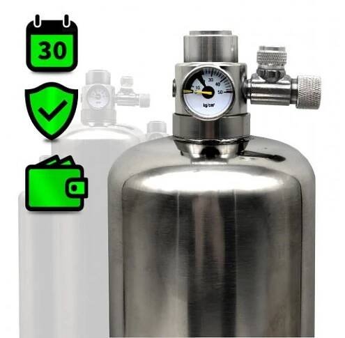 CO2 Generátor bez nočního vypínání s 2l lahví