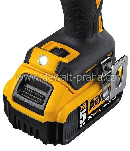 DCD996P2 DeWALT aku bezuhlíková vrtačka s příklepem XRP 2x 18V 5,0 Ah Li-Ion