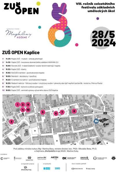 Pozvánka na ZUŠ Open 2024 - Základní umělecká škola Kaplice