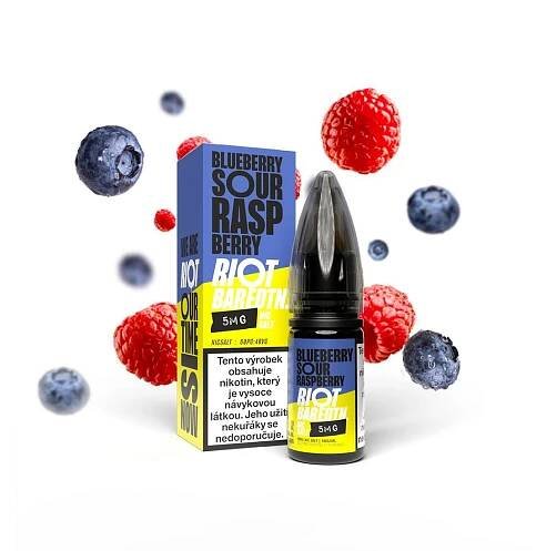 E-liquid Riot BAR EDTN Salt Blueberry Sour Raspberry - Borůvka, kyselá malina (10 ml)