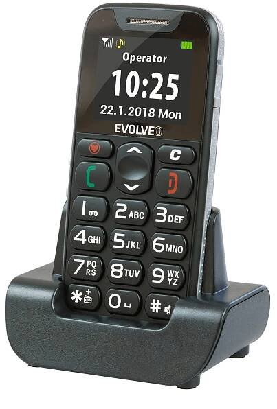 EVOLVEO EasyPhone černý