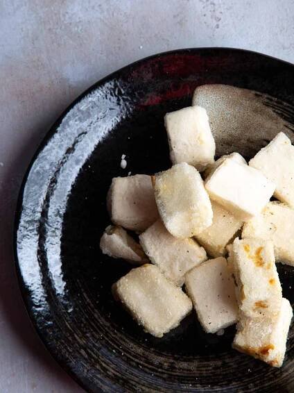 Easy Fried Silken Tofu (Vegan)