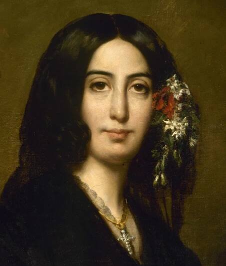 Portrét George Sandové, c. 1837. od Auguste Charpentier
