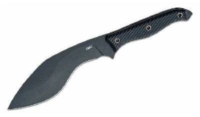 CRKT CR-2710 Clever Girl™ Kukri mačeta 19,7 cm, celočerná, G10, termoplast pouzdro