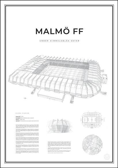 Poster with Eleda Stadion Malmö