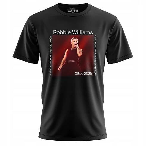 TRIČKO ROBBIE WILLIAMS ZÁŘÍ 2025 KONCERT Velikost XL
