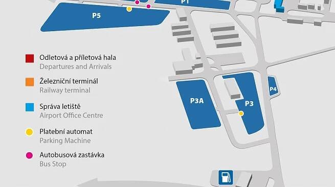 Parkovací plochy u letiště