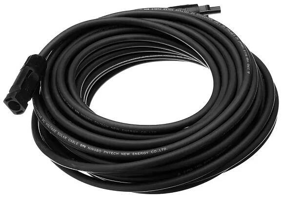 Prodlužovací kabel, průřez 4 mm2, černý