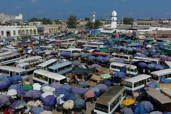 Vzácny záber na centrum Djibuti city. Lubos Fellner- BUBO -   Džibutsko Somálsko Eritrea Sudán