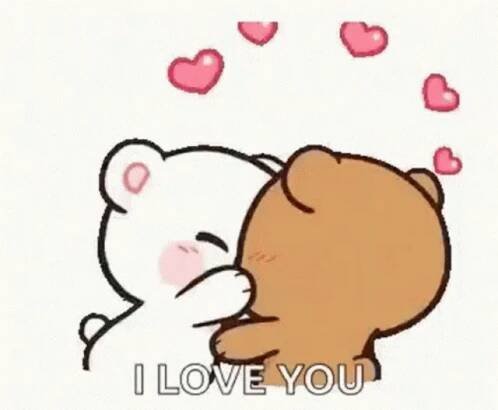Animace, gif láska, zamilované gify, i love you gif,pusa gif