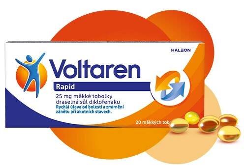 Voltaren Rapid 25 mg měkké tobolky proti bolesti 20ks - sleva 5 % | BENU.cz 