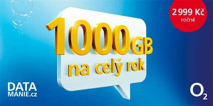 Balíček s 1 000 GB na rok vyjde na 2 999 Kč...