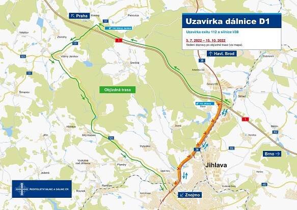 Při opravě silnice I/38 D1-Jihlava přecházíme na další etapu - Ředitelství silnic a dálnic s. p. pro kraj Vysočina