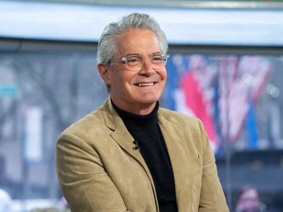 Kyle Maclachlan in a beige jacket and glasses on Wednesday, January 24, 2024