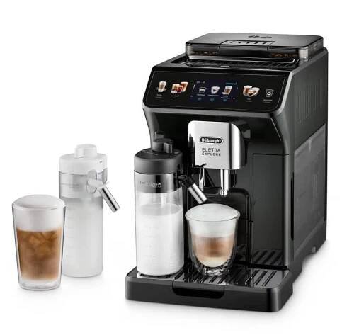 DeLonghi Eletta Explore ECAM 450.65.G šedá / automatický kávovar / 1450 W / 19 bar / 1.8 l / zásobník 300 g