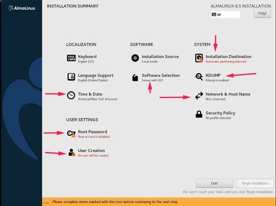 Steps to Install Free Enterprise AlmaLinux 8 Operating System