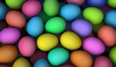 Velikonoční vajíčka barevné pozadí — Stock obrázek