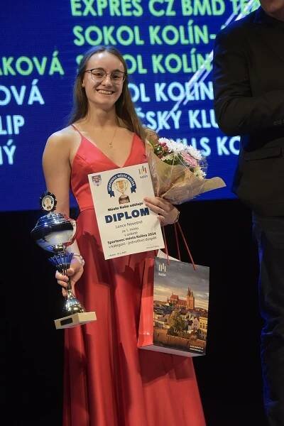 Nejlepší sportovkyní města Kolín pro rok 2024 se stala atletka Lenka Novotná