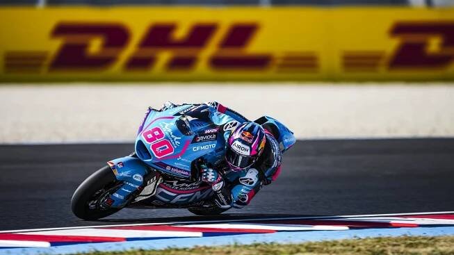 Moto2: David Alonso si v Maďarsku dojel pro svou první výhru v prostřední třídě