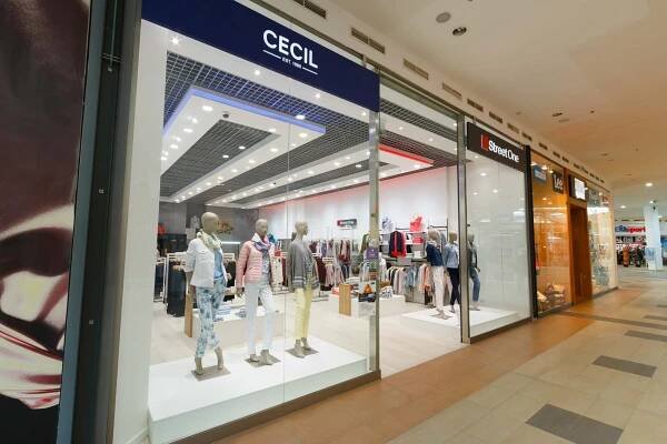 Osvetlenie predajne Cecil & Street One - Ledco