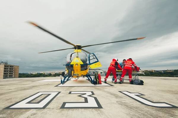 Vrtulník Agusta A109K2 — Stock obrázek