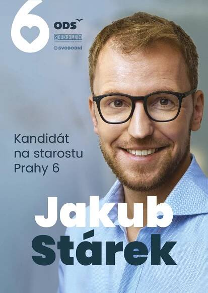 Jakub Stárek. kandidát na starostu Prahy 6