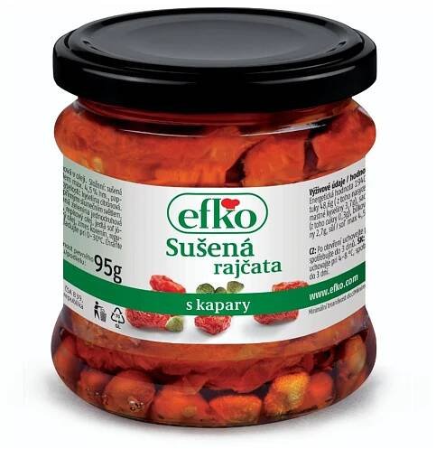 Efko Sušená rajčata s kapary 210 ml
