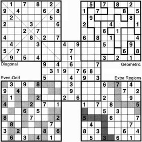 Math Games:Sudoku Variations