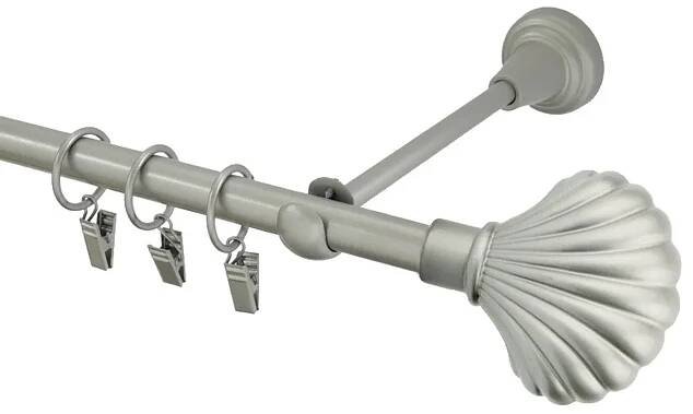 HEBR Garnýž Mušle matná stříbrná jednoduchá 130 cm od 479 Kč - Heureka.cz
