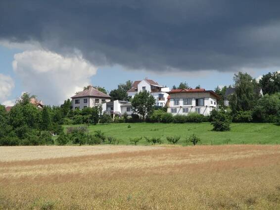 Pohled na Libčany od jihu