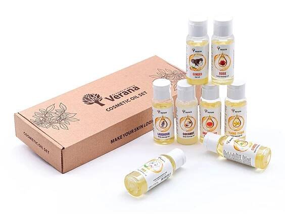Set rostlinných masážních olejů 8x30ml