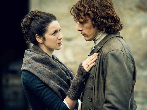 Caitriona Balfe Wrote a Sweet Birthday Message to Her Outlander ‘Work Hubby’ Sam Heughan