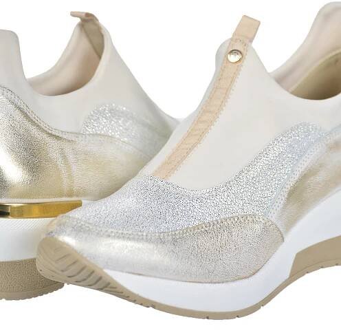 Zlato béžové slip on na podešvi angel