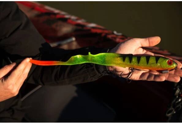 FOX RAGE - Gumová nástraha Slick Eel Loaded UV Perch vel. 3/0 35 cm | FishMax.cz 