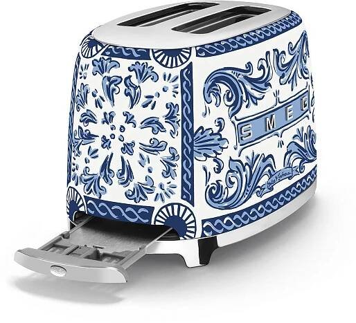 Smeg TSF01DGBEU Dolce&Gabbana Toaster Blu Mediterraneo