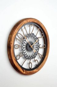 Dřevěné nástěnné hodiny 50cm 