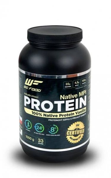 WeFood Nativní mléčný protein MPI vanilka 1 kg