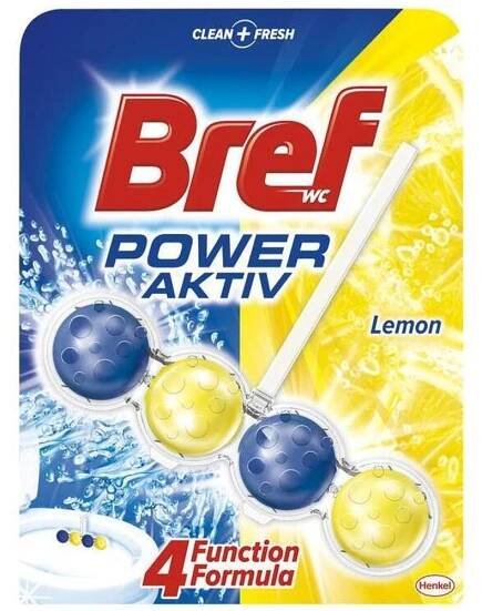 Bref Tuhý WC blok Power Aktiv Lemon 50 g