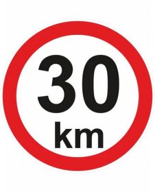 Nejvyšší povolené rychlosti - 30 km