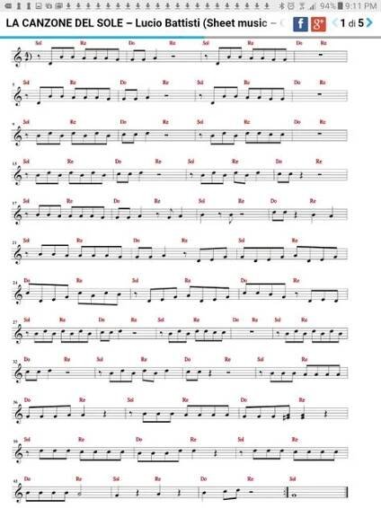 Partiture Musicali: Spartiti per chitarra, violino e altro