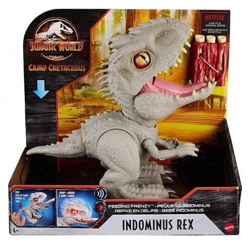 Jurský svět, Hladový Indominus Rex 21 cm, Mattel GMT90 | Legenio - Specialista na stavebnice LEGO® a geniální zábavu!