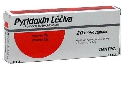 Pyridoxin Léčiva 20 mg 20 tablet