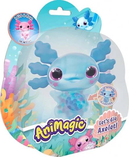 ANIMAGIC Svítící Axolotl do vody modrý